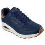 Skechers Uno Suited On Air férfi fűzős sneaker cipő fekete 183004-NVY Férfi Skechers