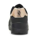 Skechers Uno Shimmer Away női bebújós gumifűzős fekete sneaker cipő 155196-BBK