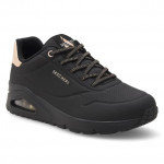 Skechers Uno Shimmer Away női bebújós gumifűzős fekete sneaker cipő 155196-BBK Női Skechers