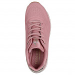 Skechers Uno Shimmer Away női bebújós gumifűzős rózsaszín sneaker cipő 155196-ROS