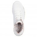 Skechers x JGoldcrown Uno - Loving Love női fűzős sneaker cipő szívescskés 155506-WTRG