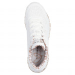 Skechers x JGoldcrown Uno - Loving Love női fűzős sneaker cipő szívescskés 155506-WTRG