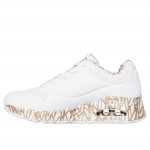 Skechers x JGoldcrown Uno - Loving Love női fűzős sneaker cipő szívescskés 155506-WTRG