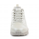 Skechers Uno - Galactic Gal női fűzős gyöngyház fényű törtfehér sneaker cipő 177104-OFWT