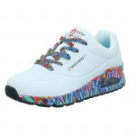 Skechers JGoldcrown: Uno - Ravaged Love női fűzős sneaker cipő szívescskés 177918-WMLT