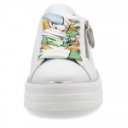 Remonte női fehér fűzős cipzáros sneaker félcipő D1C06-80