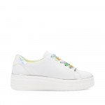 Remonte női fehér fűzős cipzáros sneaker félcipő D1C06-80