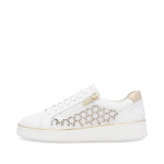 Remonte női fehér fűzős cipzáros sneaker félcipő D2E03-80