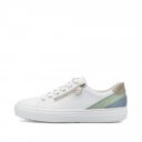 Rieker női fűzős cipzáras fehér mix semaker félcipő L5900-80