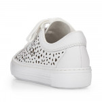 Rieker női fűzős perforált fehér sneaker félcipő L8831-80
