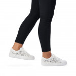 Rieker női fűzős perforált fehér sneaker félcipő L8831-80