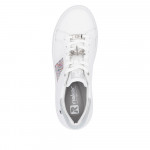 Rieker Revolution női fűzős fehér-multikolor mix sneaker félcipő W1202-83