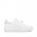 Rieker Revolution női fűzős fehér-multikolor mix sneaker félcipő W1202-83