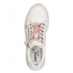 Jana női sportos fűzős cipzáras zöld sneaker félcipő  23780-44-100 07528