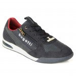Bugatti férfi sneaker fűzős cipzáras kék mix félcipő 321-A3811-5500-4100 07531 Férfi Bugatti