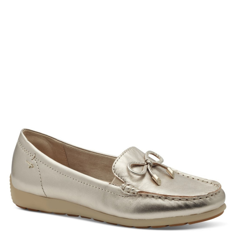 Tamaris Comfort női arany színű bőr mokaszin 84600-44-909 07532