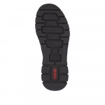 Rieker férfi fekete bebújós sneaker félcipő gumis díszfűzővel B7796-01