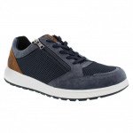 Bugatti férfi sneaker fűzős cipzáras kék mix félcipő 331-AFB05-6900-4100 07538 Férfi Bugatti