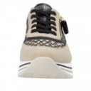 Remonte női bézs-fekete-fehér fűzős cipzáros sneaker félcipő D1329-03