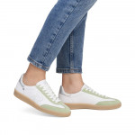 Rieker Revolution női fűzős fehér kombi sneaker félcipő W2200-85