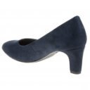 Tamaris női klasszikus körömcipő velúr hatású kék 22418-41-805 07505