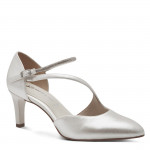 Tamaris női oldalt nyitott keresztpántos gyöngyház fényű körömcipő 22425-44-229 07506 Női Tamaris