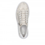 Rieker női sportos bebújós cipzáras bézs kombi sneaker félcipő M1953-60