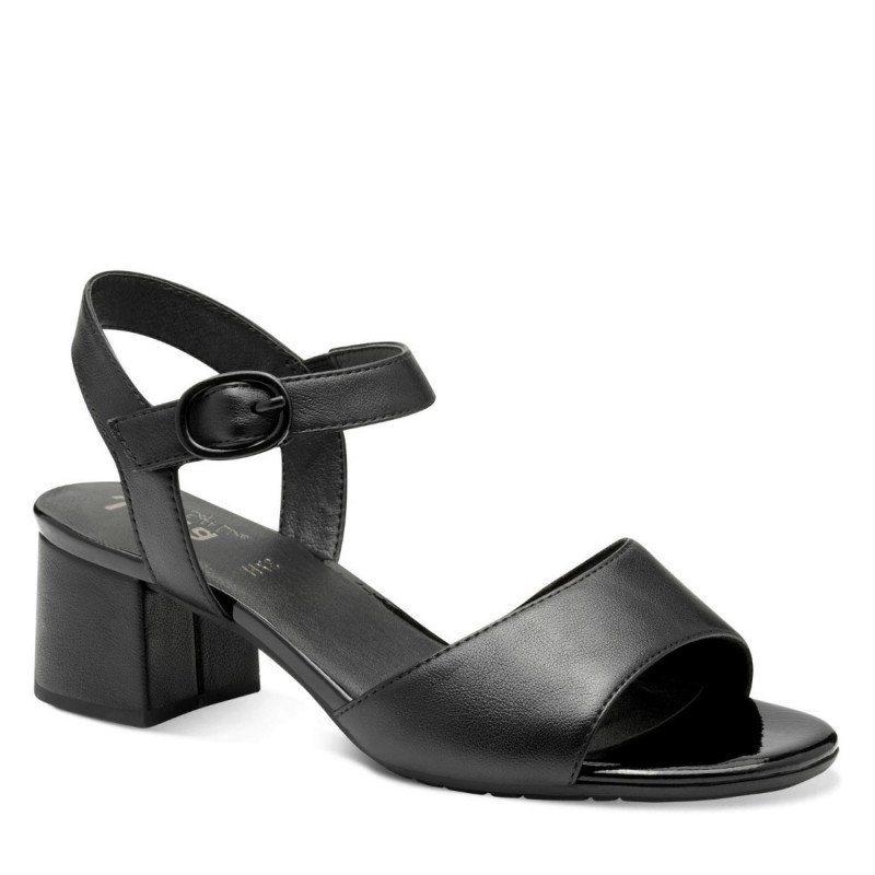 Jana Soft Line női csatos fekete szandál 28377-44-001 07551