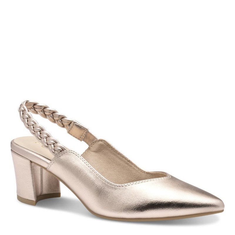 Marco Tozzi aranyszínű női hátul nyitott cipő - szling 29644-42-957 07556