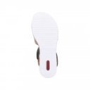 Rieker női tépőzáras szandál kék kombi V3663-91