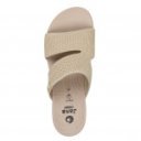 Jana női bézs aranykombi női papucs elasztikus felsőrésszel 27270-43-499 07553