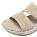 Jana női bézs aranykombi női papucs elasztikus felsőrésszel 27270-43-499 07553