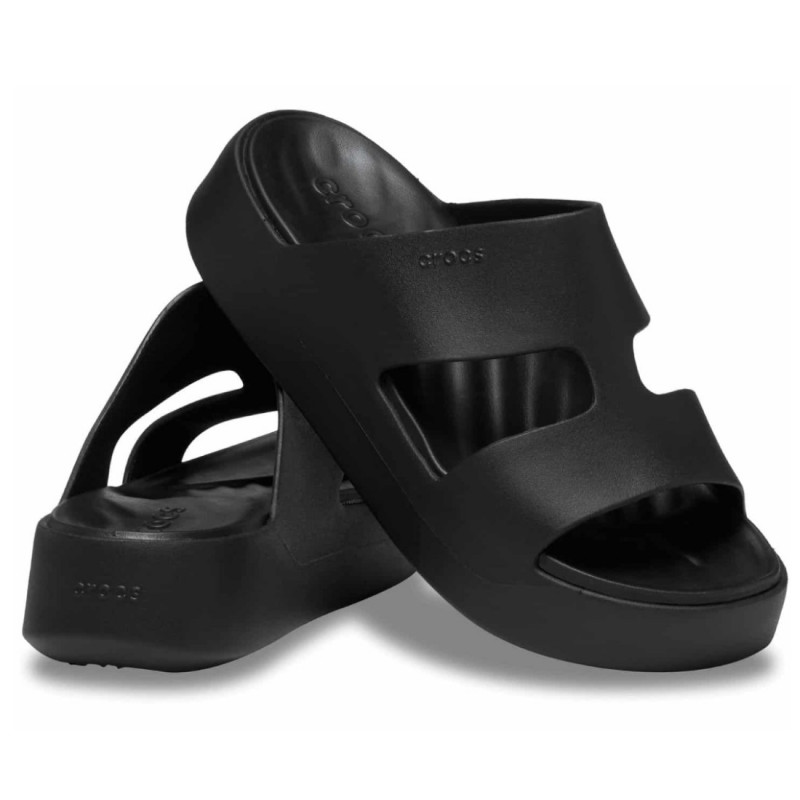 Crocs Getaway Platform H-Strap női fekete papucs 209409-001