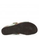 Scholl Abu Dhabi kékes zöld női telitalpú bioprint papucs F32028-1180