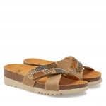 Scholl La Serena Strap női telitalpú bioprint papucs F32310-1056 Női Scholl