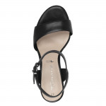 Tamaris női magas sarkú fekete szandál 28008-42-020 07514