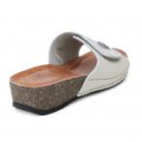 FlyFlot bézs lakk női tépőzáras kényelmi papucs 23F55HG 07562