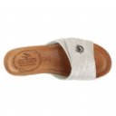 FlyFlot bézs lakk női tépőzáras kényelmi papucs 23F55HG 07562