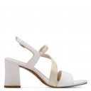 Marco Tozzi női szandál fehér arany mix 28376-44-197 07577