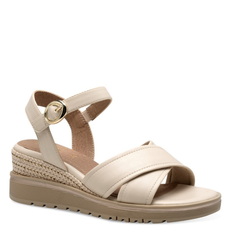 Jana női telitalpú szandál tépőzárral bézs 28777-44-400 07585