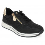 Wink női sportos fűzős cipzáras sneaker félcipő fekete kombi FW51098-2 07581 Női Wink