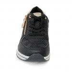 Wink női sportos fűzős cipzáras sneaker félcipő fekete kombi FW51098-2 07581