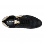 Wink női sportos fűzős cipzáras sneaker félcipő fekete kombi FW51098-2 07581