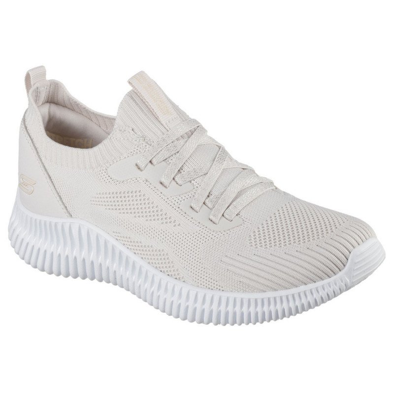 Skechers BOBS GEO LITE - DIVINE LOOK női bebújós natúrszín sportcipő 117427-NAT