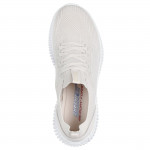 Skechers BOBS GEO LITE - DIVINE LOOK női bebújós natúrszín sportcipő 117427-NAT