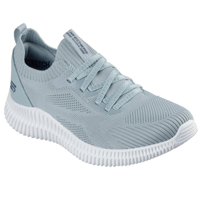 Skechers BOBS GEO LITE - DIVINE LOOK női bebújós zsályaszínű sportcipő 117427-SAGE