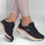 Skechers VAPOR FOAM - MIDNIGHT GLIMMER női textil fűzős sneaker 150025-BKRG