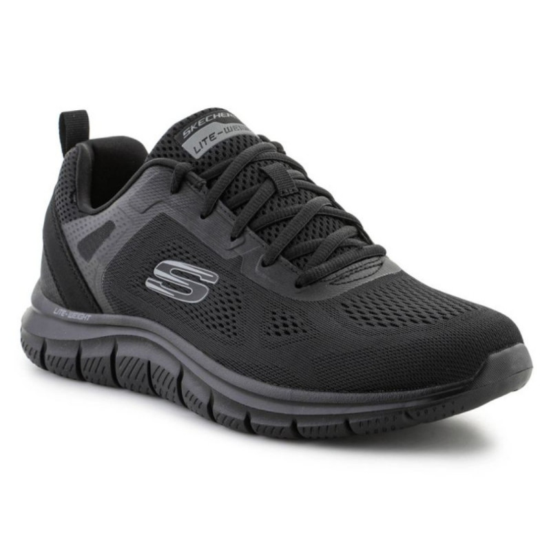 Skechers Track - Broader férfi fűzős sneaker félcipő piros-fekete 232698-BBK