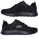 Skechers Track - Broader férfi fűzős sneaker félcipő piros-fekete 232698-BBK