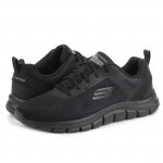 Skechers Track - Broader férfi fűzős sneaker félcipő piros-fekete 232698-BBK